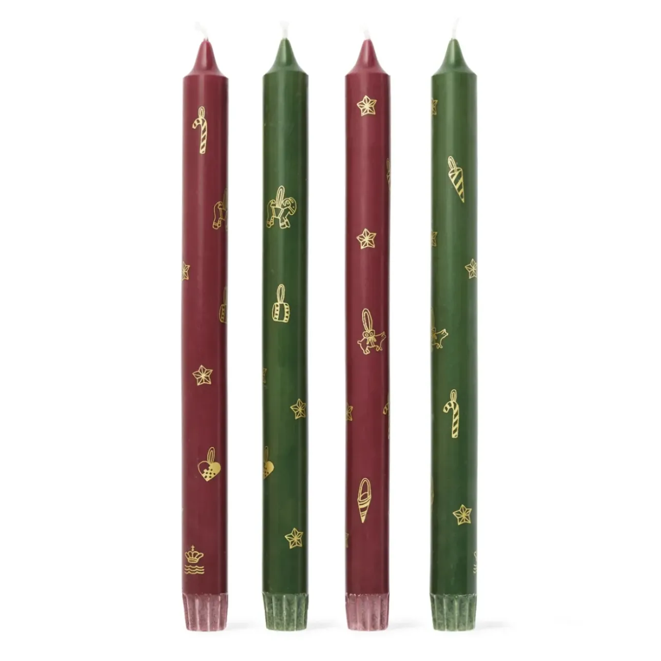 Stjerne Riflet Jul|Julepynt*Royal Copenhagen Stjerner Riflet Jul lys, 28 cm, 4 stk.