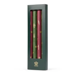 Stjerne Riflet Jul|Julepynt*Royal Copenhagen Stjerner Riflet Jul lys, 28 cm, 4 stk.