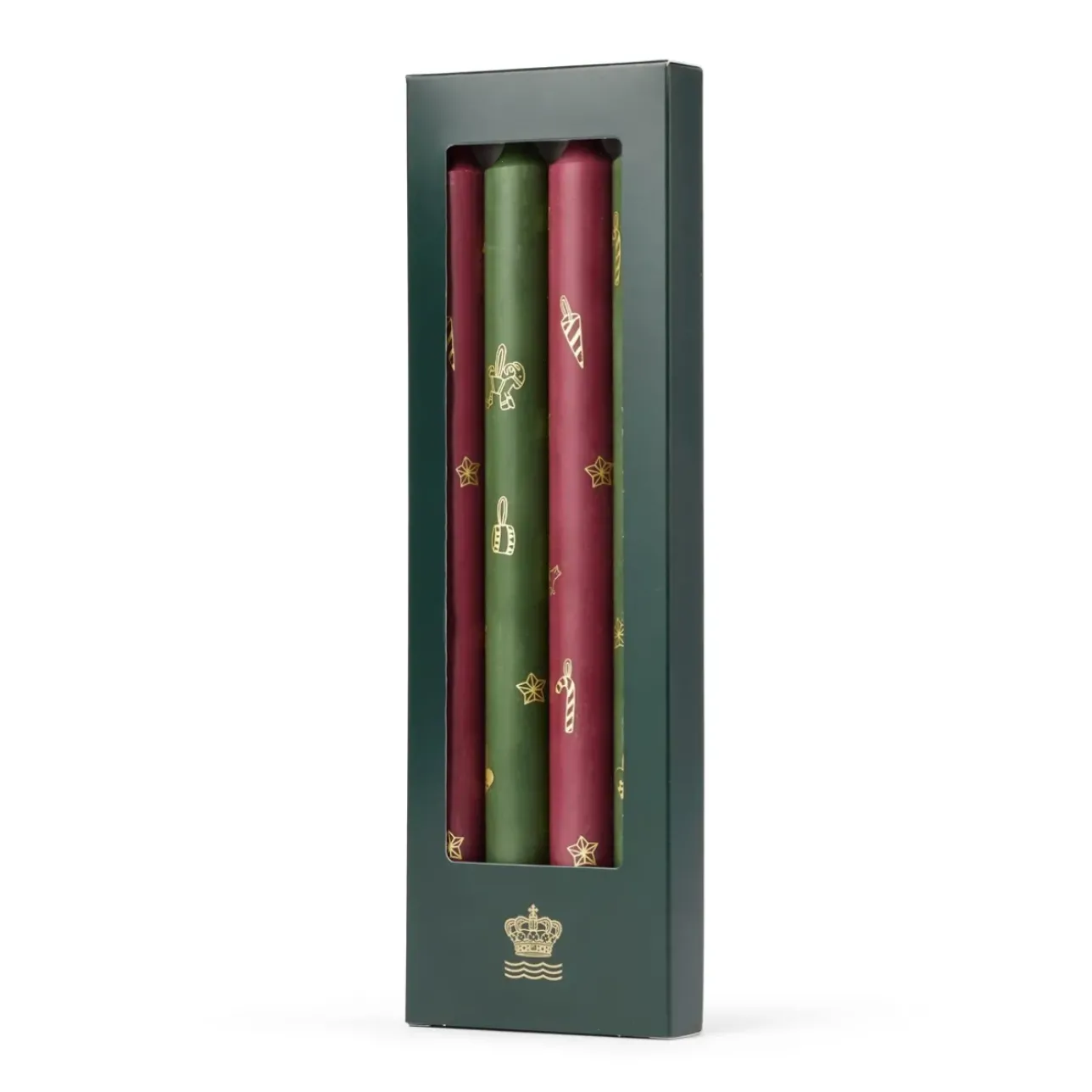 Stjerne Riflet Jul|Julepynt*Royal Copenhagen Stjerner Riflet Jul lys, 28 cm, 4 stk.