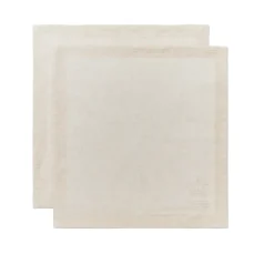 Waves|Servietter*Royal Copenhagen Waves serviet, hvid, 45 x 45 cm, 2 stk. Hvid Waves