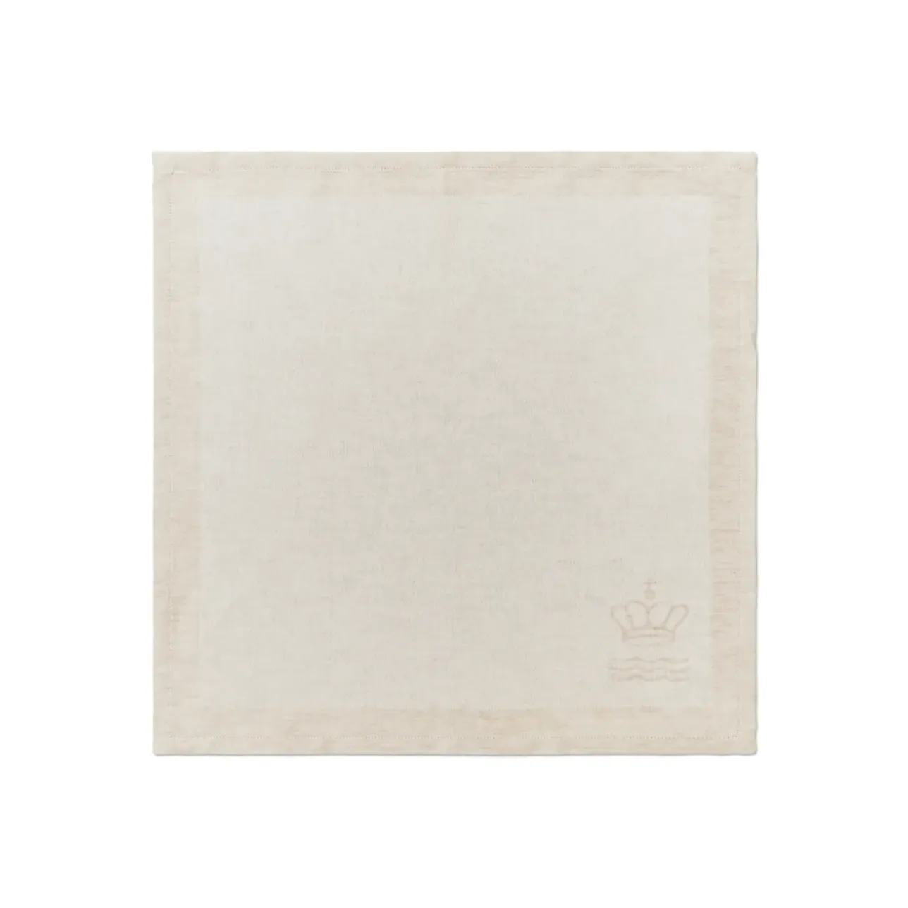 Waves|Servietter*Royal Copenhagen Waves serviet, hvid, 45 x 45 cm, 2 stk. Hvid Waves