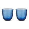 Waves|Glas*Royal Copenhagen Waves vandglas, blå, 20 cl, 2 stk.
